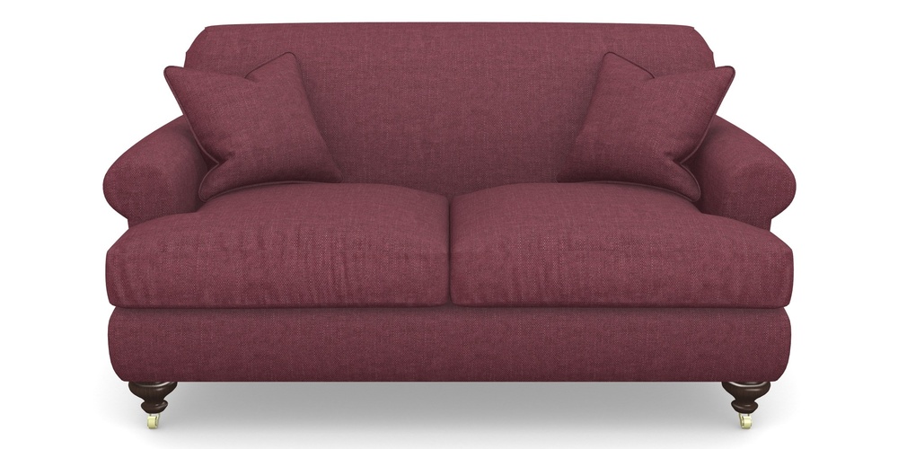 Product photograph of Hampton 2 Seater Sofa In Easy Clean Plain - Chianti from Sofas and Stuff Limited