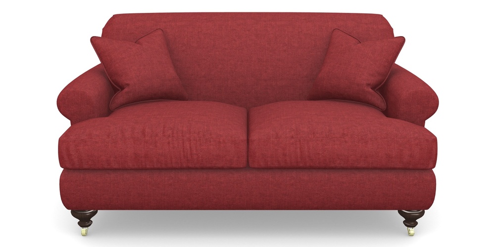 Product photograph of Hampton 2 Seater Sofa In Easy Clean Plain - Claret from Sofas and Stuff Limited