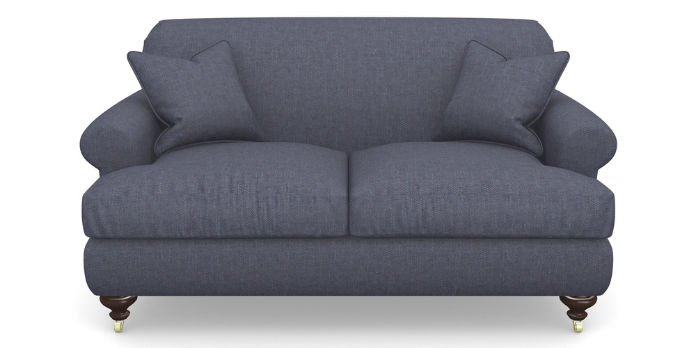 Product photograph of Hampton 2 Seater Sofa In Easy Clean Plain - Navy from Sofas and Stuff Limited