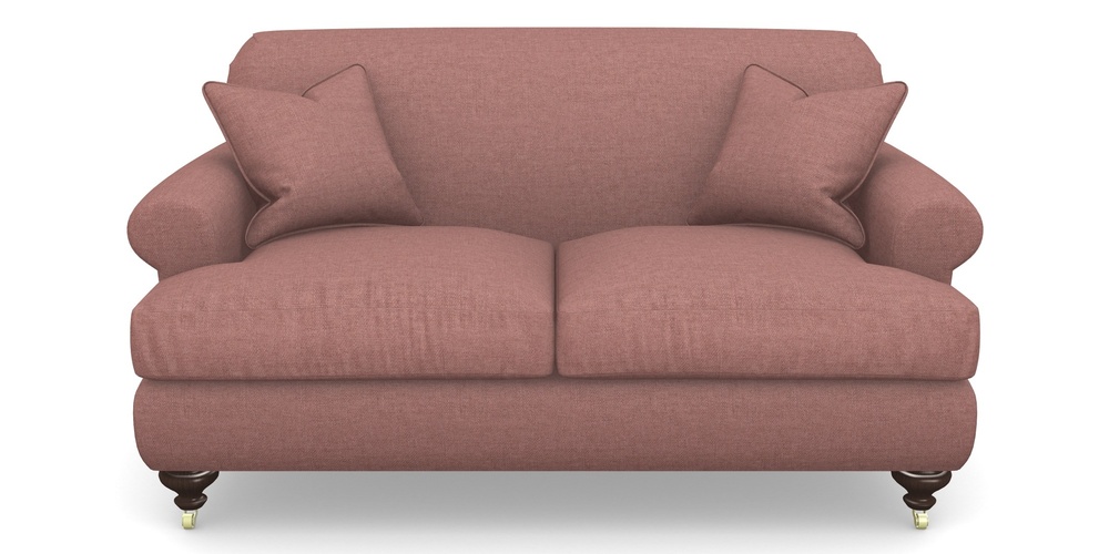 Product photograph of Hampton 2 Seater Sofa In Easy Clean Plain - Rosewood from Sofas and Stuff Limited