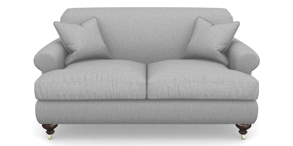 Product photograph of Hampton 2 Seater Sofa In Easy Clean Plain - Silver from Sofas and Stuff Limited