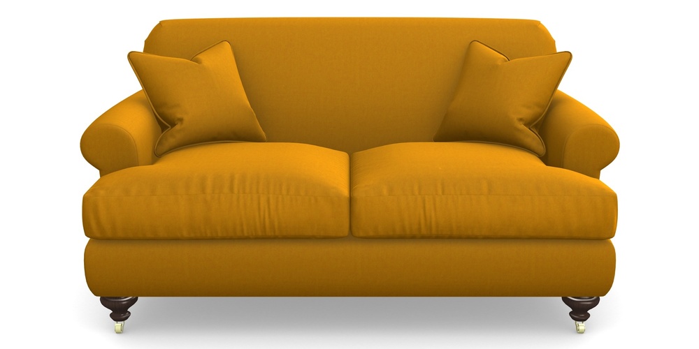 Product photograph of Hampton 2 Seater Sofa In House Velvet - Saffron from Sofas and Stuff Limited