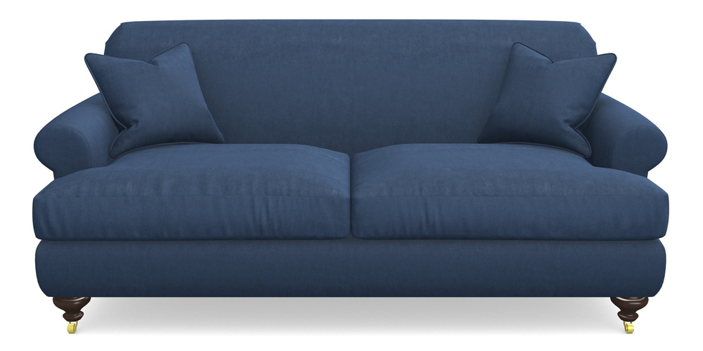 Product photograph of Hampton 3 Seater Sofa In Clever Tough And Eco Velvet - Agean from Sofas and Stuff Limited