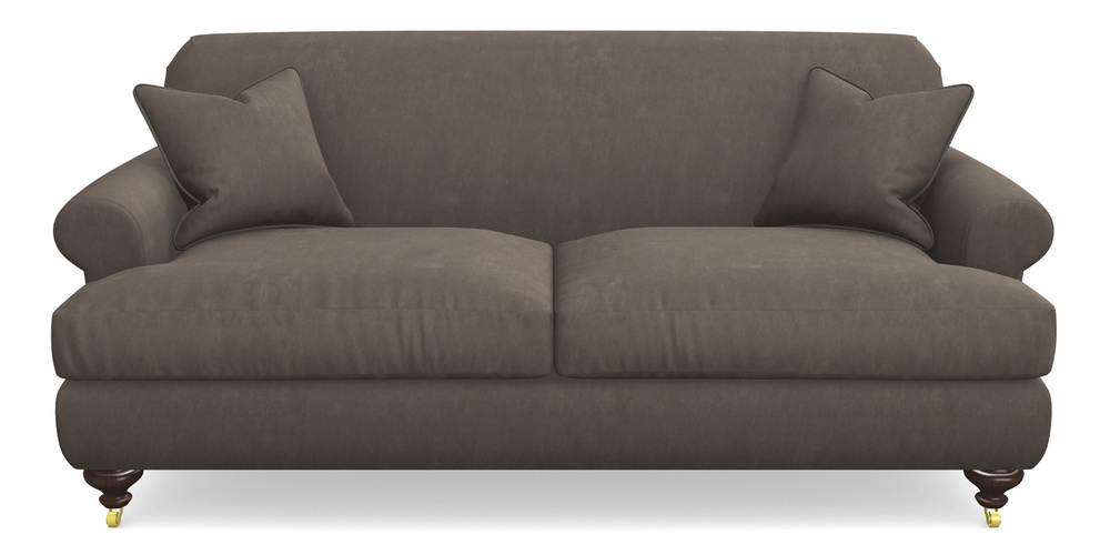 Product photograph of Hampton 3 Seater Sofa In Clever Tough And Eco Velvet - Chrome from Sofas and Stuff Limited