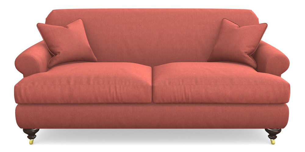 Product photograph of Hampton 3 Seater Sofa In Clever Tough And Eco Velvet - Damson from Sofas and Stuff Limited