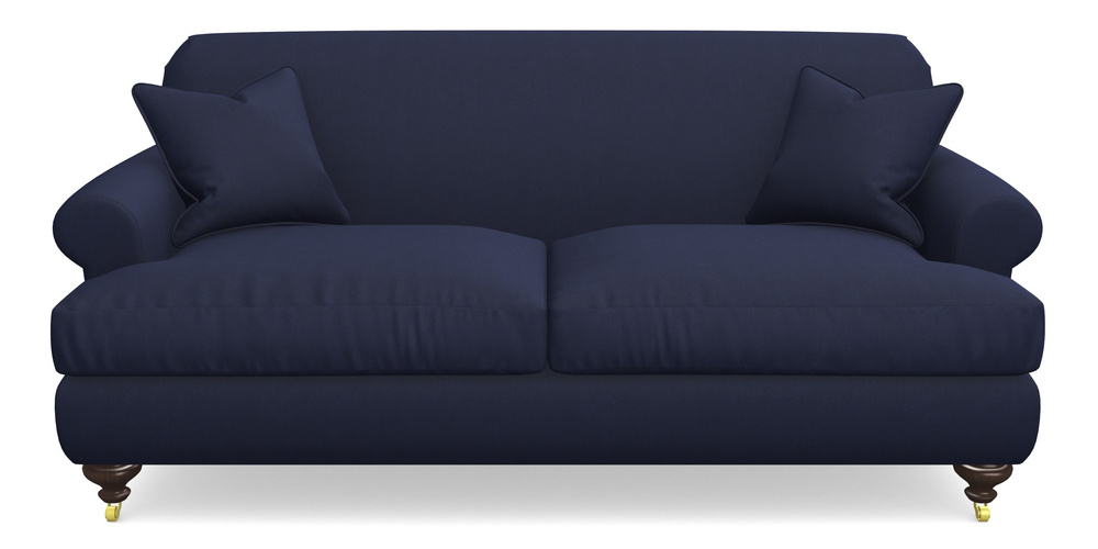 Product photograph of Hampton 3 Seater Sofa In Clever Tough And Eco Velvet - Indigo from Sofas and Stuff Limited