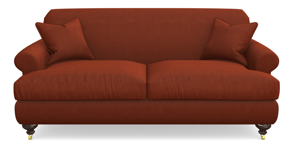 Product photograph of Hampton 3 Seater Sofa In Clever Tough And Eco Velvet - Tawny from Sofas and Stuff Limited