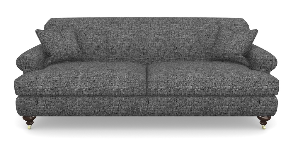 Product photograph of Hampton 4 Seater Sofa In Aqua Clean Hove - Charcoal from Sofas and Stuff Limited