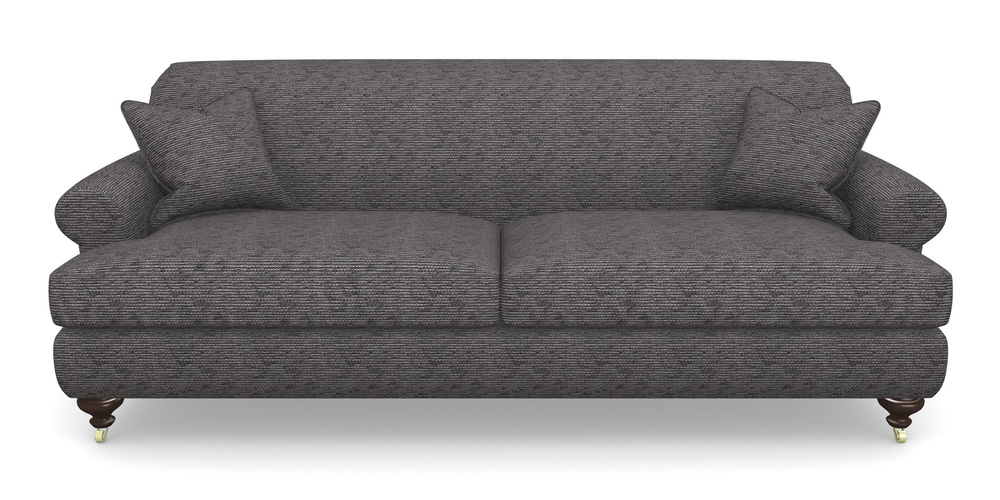 Product photograph of Hampton 4 Seater Sofa In Aqua Clean Oban - Jet from Sofas and Stuff Limited
