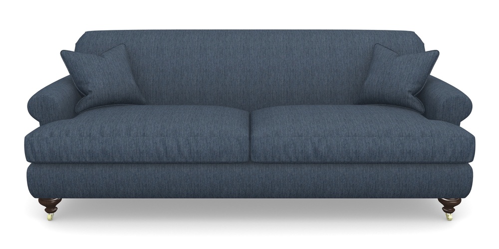 Product photograph of Hampton 4 Seater Sofa In Aqua Clean Tenby - Navy from Sofas and Stuff Limited