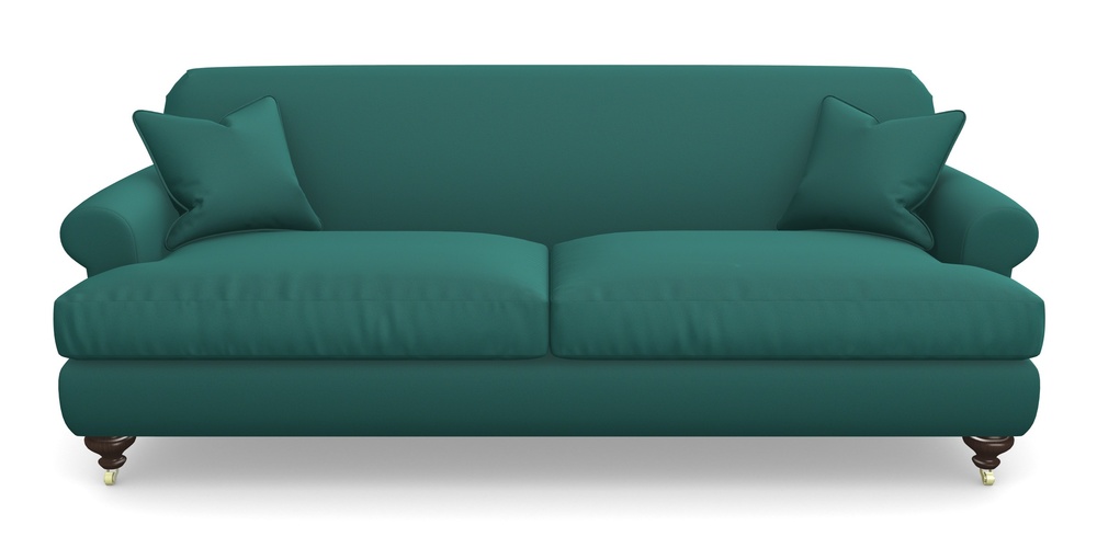 Product photograph of Hampton 4 Seater Sofa In Clever Glossy Velvet - Kingfisher from Sofas and Stuff Limited