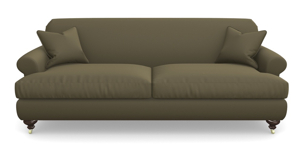 Product photograph of Hampton 4 Seater Sofa In Clever Glossy Velvet - Sherwood from Sofas and Stuff Limited