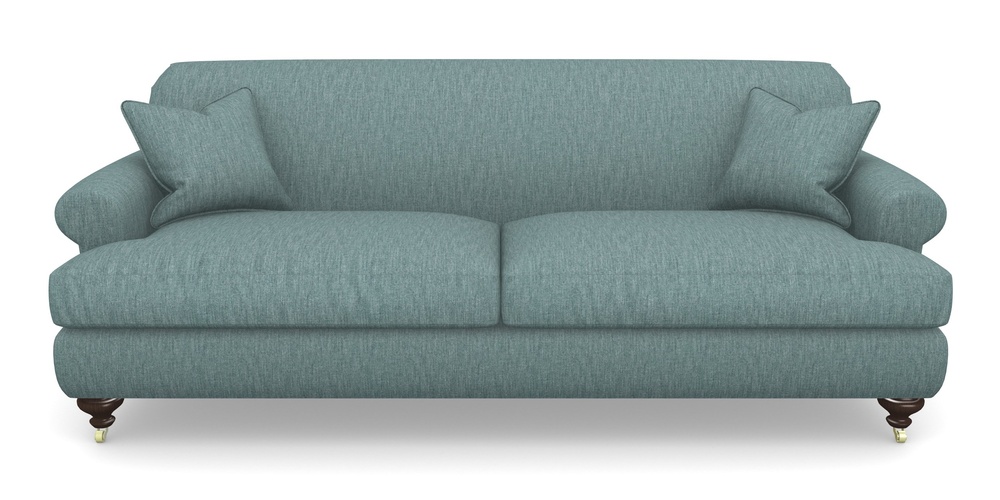 Product photograph of Hampton 4 Seater Sofa In Clever Cotton Mix - Teal from Sofas and Stuff Limited