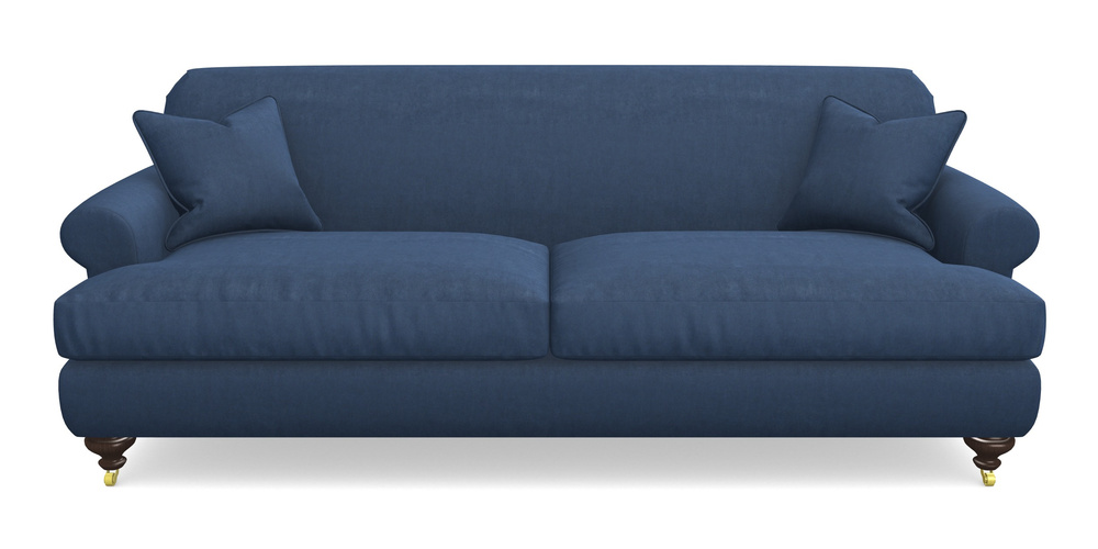 Product photograph of Hampton 4 Seater Sofa In Clever Tough And Eco Velvet - Agean from Sofas and Stuff Limited