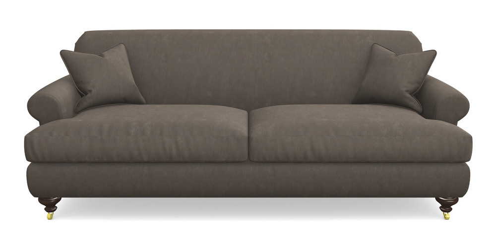 Product photograph of Hampton 4 Seater Sofa In Clever Tough And Eco Velvet - Chrome from Sofas and Stuff Limited