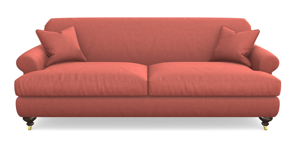Product photograph of Hampton 4 Seater Sofa In Clever Tough And Eco Velvet - Damson from Sofas and Stuff Limited