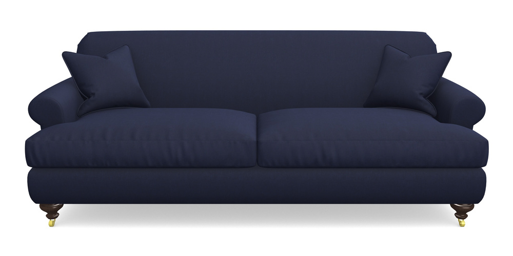 Product photograph of Hampton 4 Seater Sofa In Clever Tough And Eco Velvet - Indigo from Sofas and Stuff Limited
