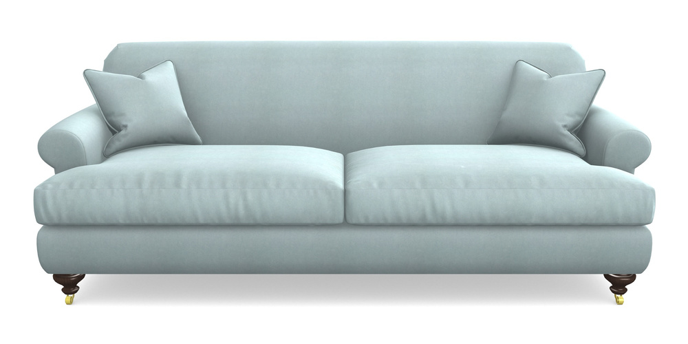 Product photograph of Hampton 4 Seater Sofa In Clever Tough And Eco Velvet - Mineral from Sofas and Stuff Limited