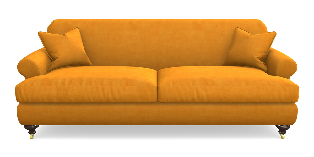 Product photograph of Hampton 4 Seater Sofa In Clever Tough And Eco Velvet - Spice from Sofas and Stuff Limited