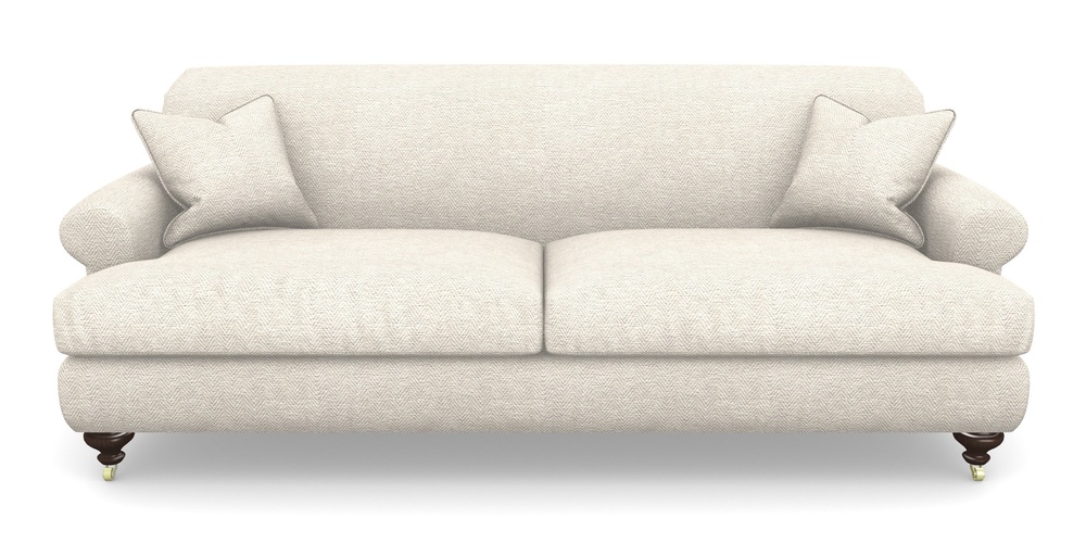 Product photograph of Hampton 4 Seater Sofa In Dundee Herringbone - Linen from Sofas and Stuff Limited