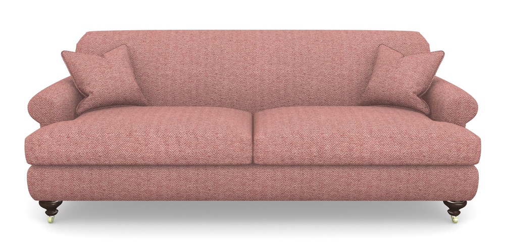 Product photograph of Hampton 4 Seater Sofa In Dundee Herringbone - Rose from Sofas and Stuff Limited