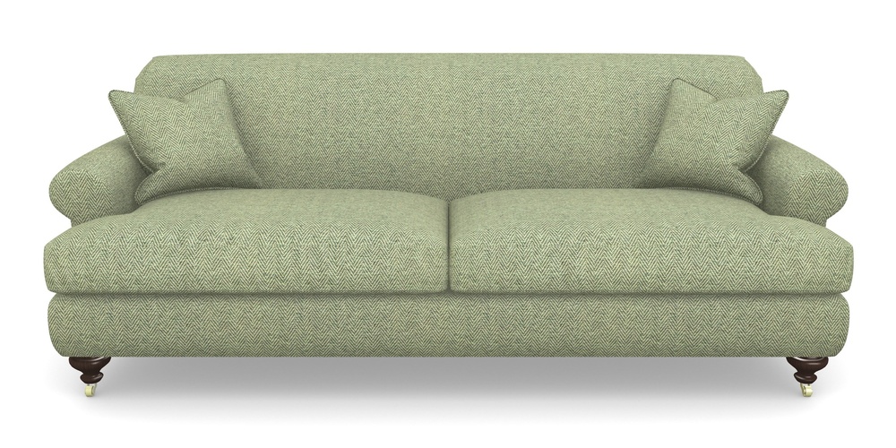 Product photograph of Hampton 4 Seater Sofa In Dundee Herringbone - Sage from Sofas and Stuff Limited