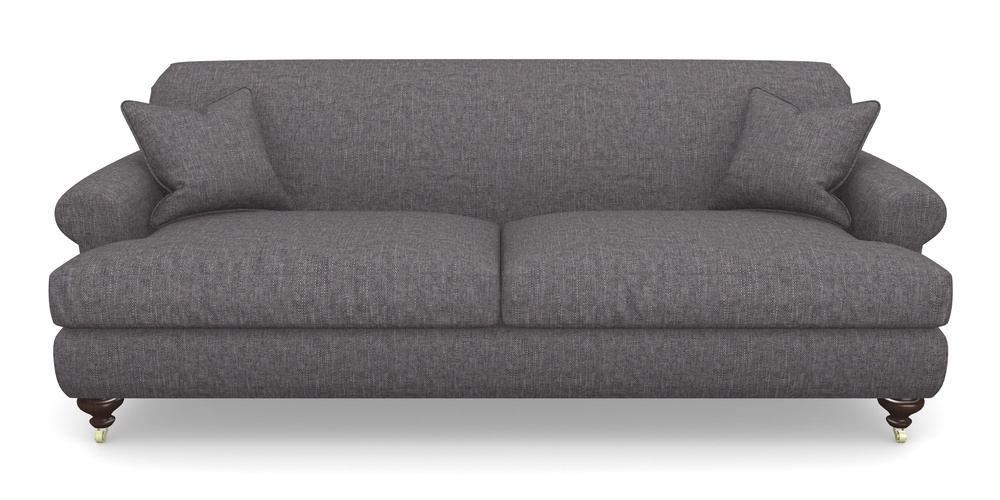 Product photograph of Hampton 4 Seater Sofa In Easy Clean Plain - Ash from Sofas and Stuff Limited