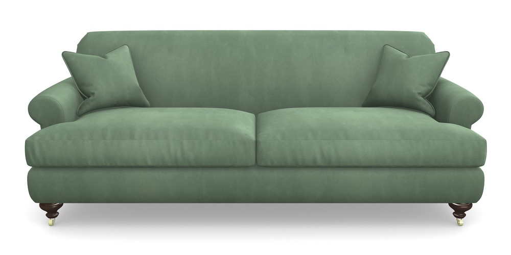 Product photograph of Hampton 4 Seater Sofa In House Clever Velvet - Celadon from Sofas and Stuff Limited