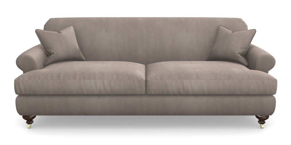 Product photograph of Hampton 4 Seater Sofa In House Clever Velvet - Cocoa from Sofas and Stuff Limited
