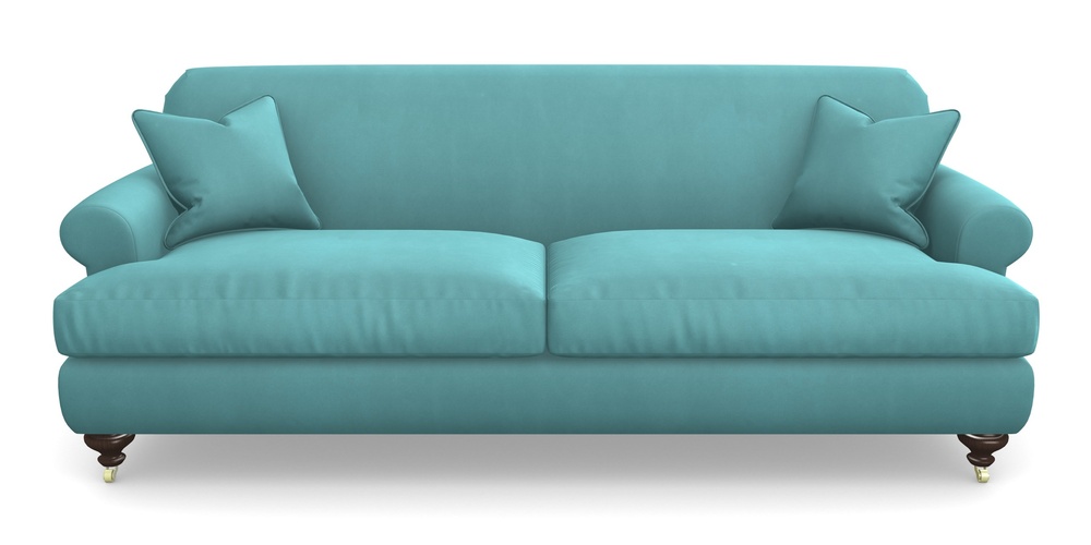 Product photograph of Hampton 4 Seater Sofa In House Clever Velvet - Duck Egg from Sofas and Stuff Limited