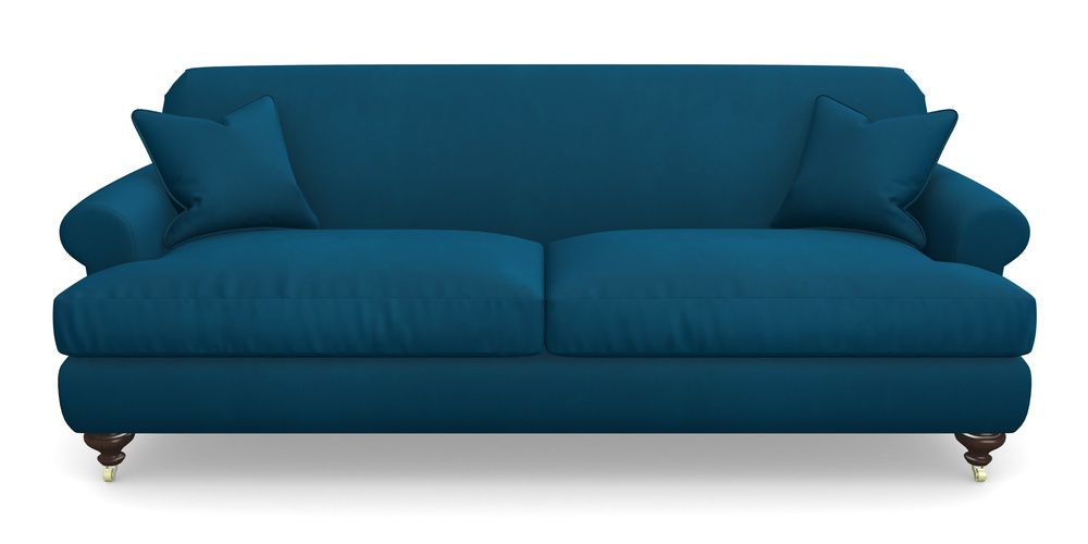 Product photograph of Hampton 4 Seater Sofa In House Clever Velvet - Ocean from Sofas and Stuff Limited