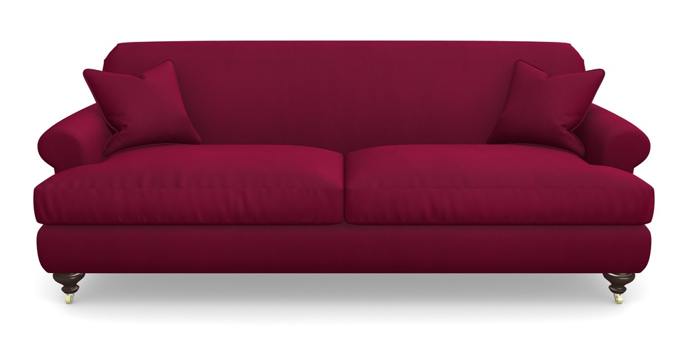 Product photograph of Hampton 4 Seater Sofa In House Clever Velvet - Wine from Sofas and Stuff Limited