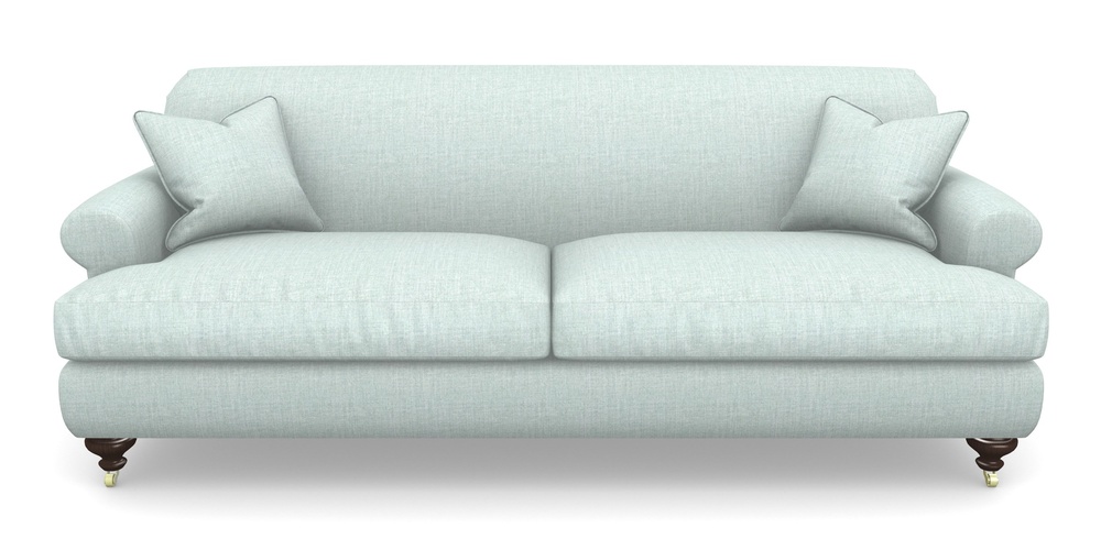 Product photograph of Hampton 4 Seater Sofa In House Plain - Aqua from Sofas and Stuff Limited