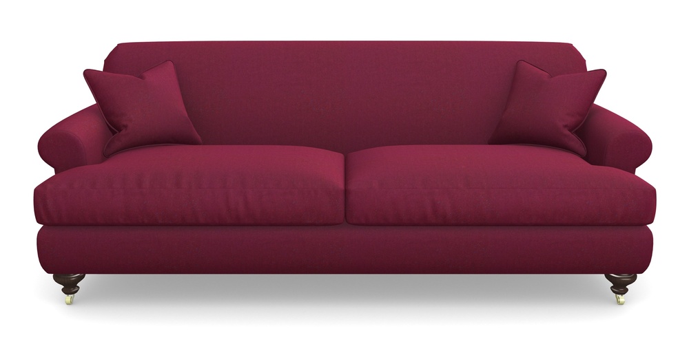 Product photograph of Hampton 4 Seater Sofa In House Velvet - Claret from Sofas and Stuff Limited