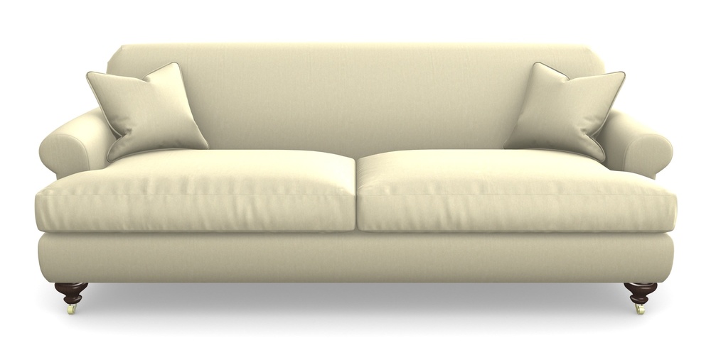 Product photograph of Hampton 4 Seater Sofa In House Velvet - Latte from Sofas and Stuff Limited