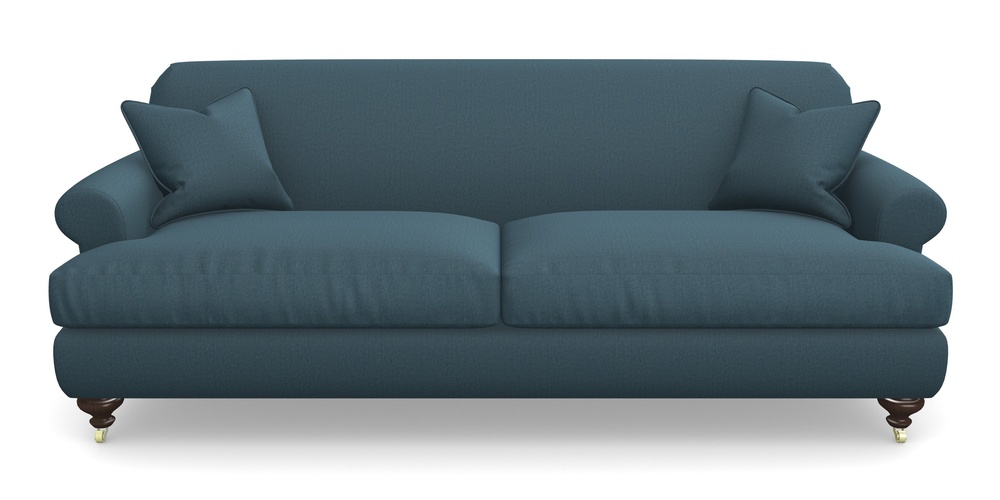 Product photograph of Hampton 4 Seater Sofa In House Velvet - Petrol from Sofas and Stuff Limited