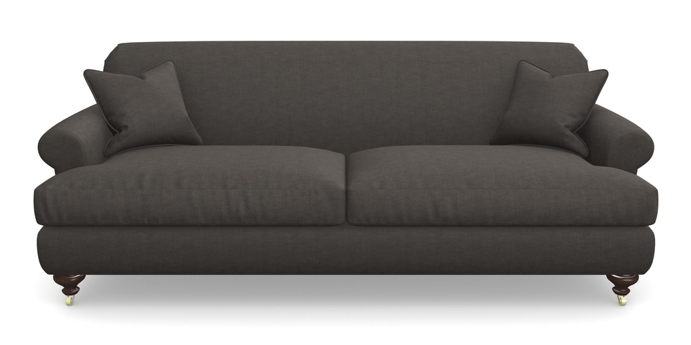 Product photograph of Hampton 4 Seater Sofa In Super Soft Velvet - Mocha from Sofas and Stuff Limited