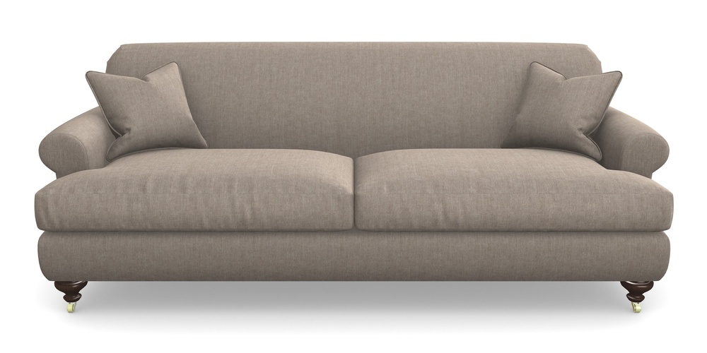 Product photograph of Hampton 4 Seater Sofa In Super Soft Velvet - Wicker from Sofas and Stuff Limited