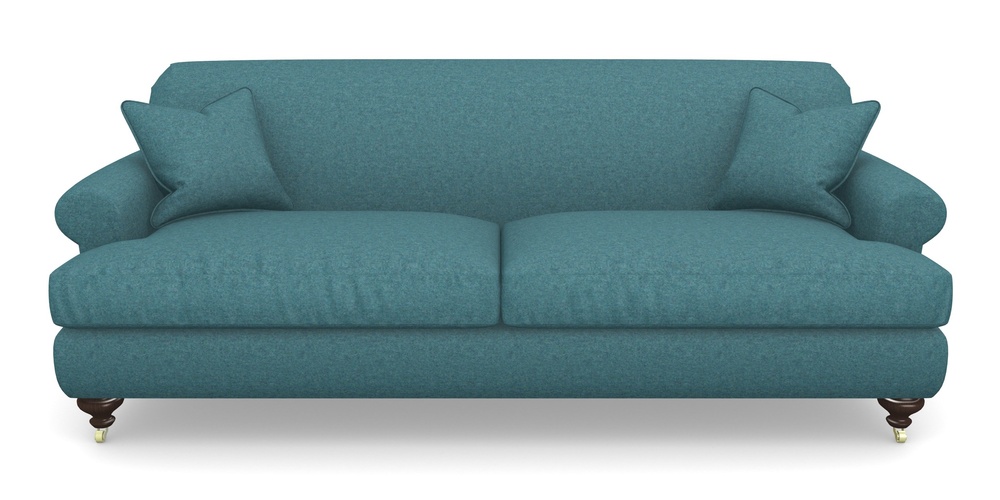 Product photograph of Hampton 4 Seater Sofa In Soft Wool - Cerulean from Sofas and Stuff Limited
