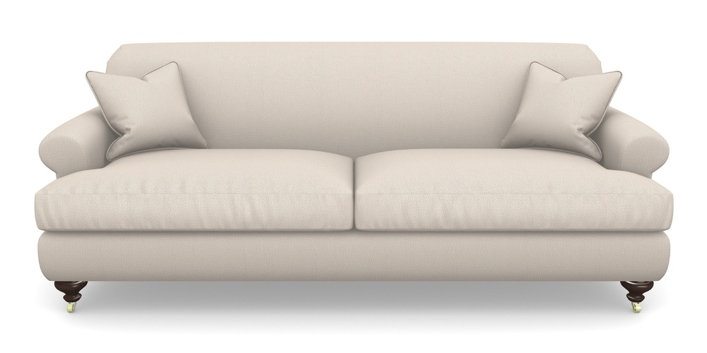 Product photograph of Hampton 4 Seater Sofa In Two Tone Plain - Biscuit from Sofas and Stuff Limited
