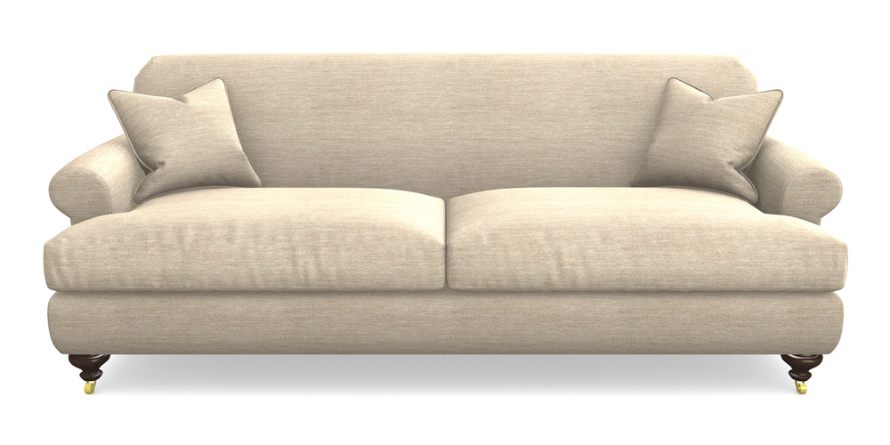 Product photograph of Hampton 4 Seater Sofa In Textured Velvet - Almond from Sofas and Stuff Limited