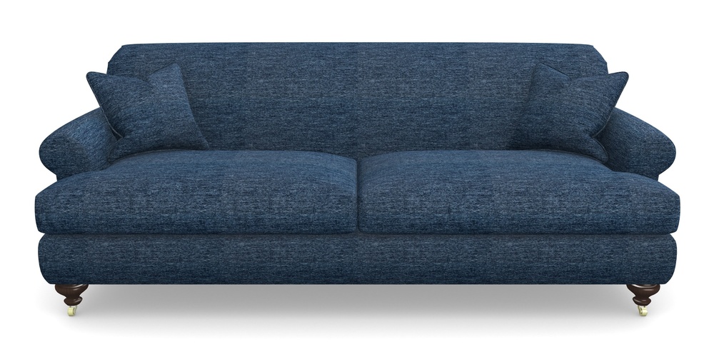 Product photograph of Hampton 4 Seater Sofa In Textured Velvet - Denim from Sofas and Stuff Limited
