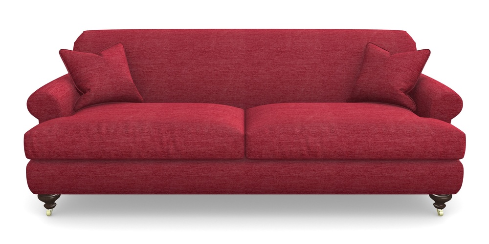 Product photograph of Hampton 4 Seater Sofa In Textured Velvet - Firebrick from Sofas and Stuff Limited