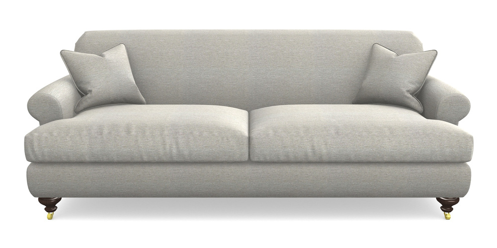 Product photograph of Hampton 4 Seater Sofa In Textured Velvet - Silver from Sofas and Stuff Limited