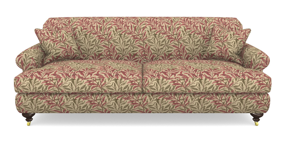 Product photograph of Hampton 4 Seater Sofa In V A Drawn From Nature - Willow Bough Large - Red from Sofas and Stuff Limited