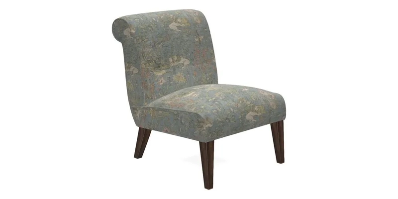 Harwood Chair in William Morris Willow Boughs Cream Pale Green