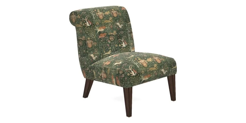 Harwood Chair in William Morris Willow Boughs Cream Pale Green