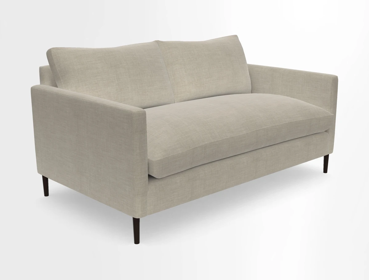 Heyshott 2.5 Seater Sofa in Two Tone Plain Biscuit. Loose cover option available