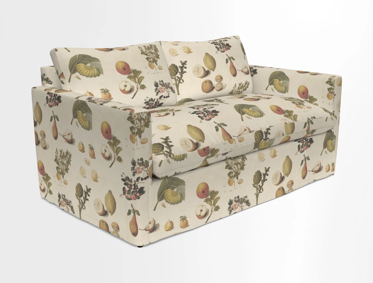 Heyshott 2.5 Seater Sofa in Two Tone Plain Biscuit. Loose cover option available