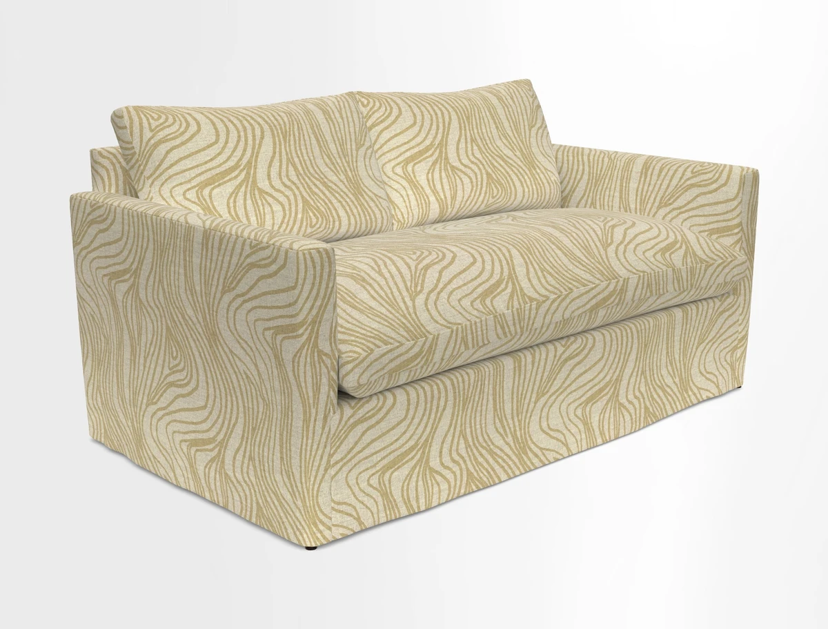 Heyshott 2.5 Seater Sofa in Two Tone Plain Biscuit. Loose cover option available